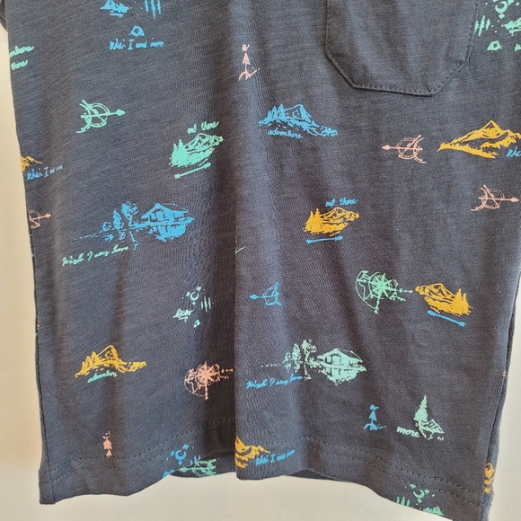 NWT Nomad Navy Blue Printed Short Sleeves Tee Toddler's Size 3T - Picture 8 of 11